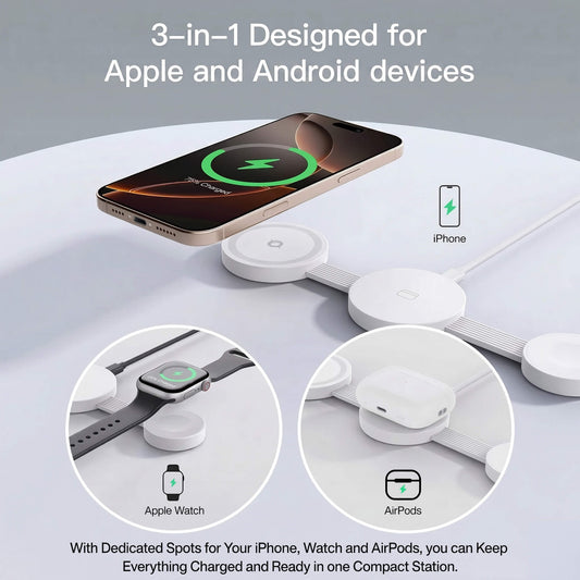 3 in 1 Wireless Foldable Charger