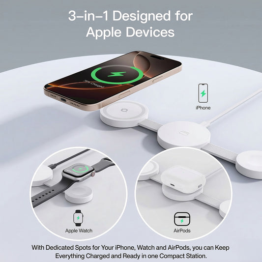 3 in 1 Wireless Foldable Charger