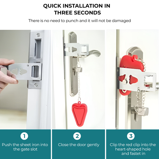 WoodenCrew™ | Portable Door Lock - WoodenCrew