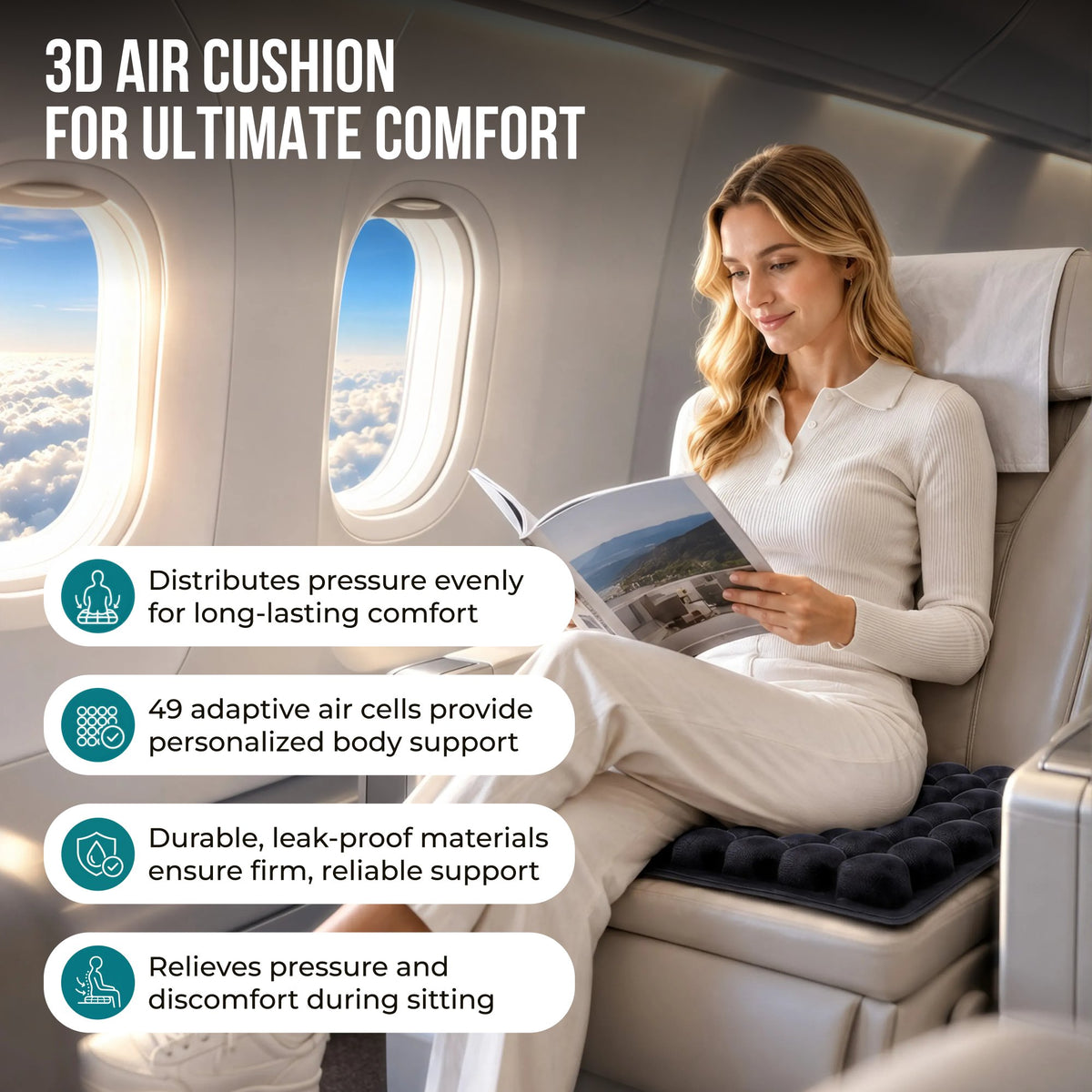 WoodenCrew™ AirSeat Travel Cushion