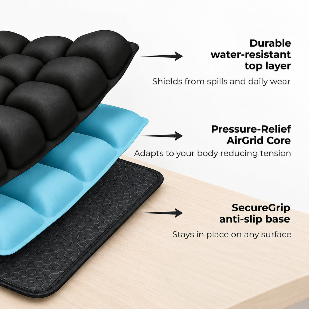 WoodenCrew™ AirSeat Travel Cushion