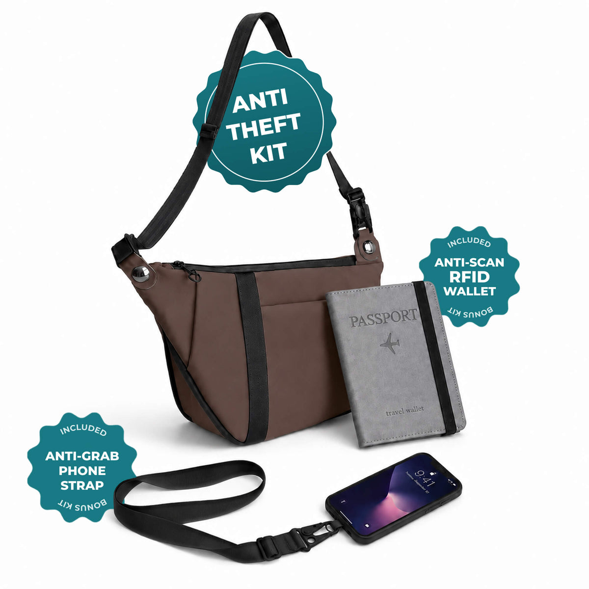 WoodenCrew™ Expandable Anti-Theft Bag