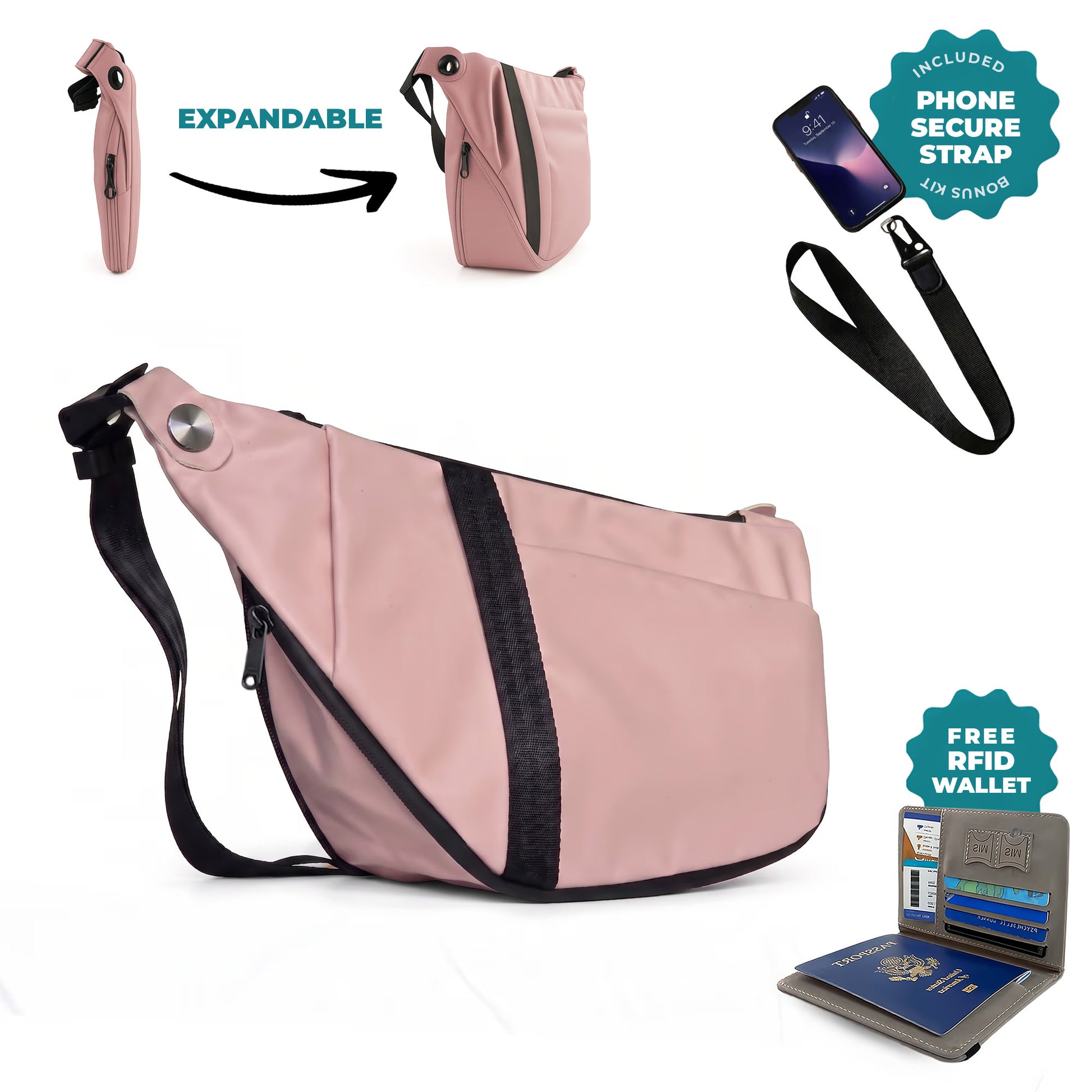WoodenCrew™ Expandable Anti-Theft Bag Kit