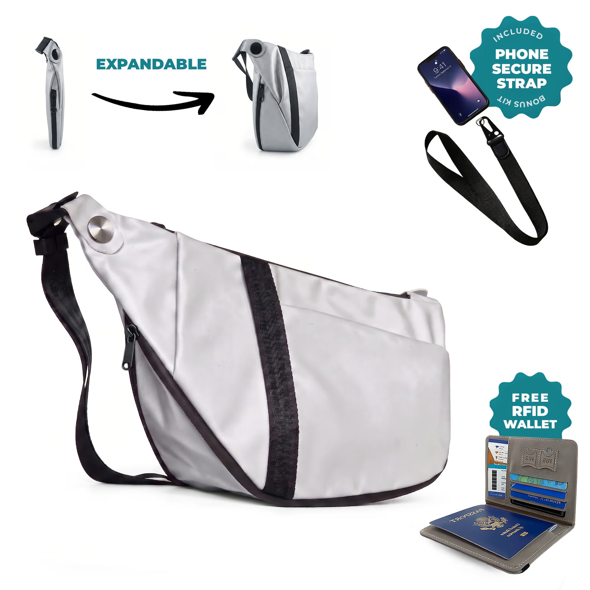WoodenCrew™ Expandable Anti-Theft Bag Kit