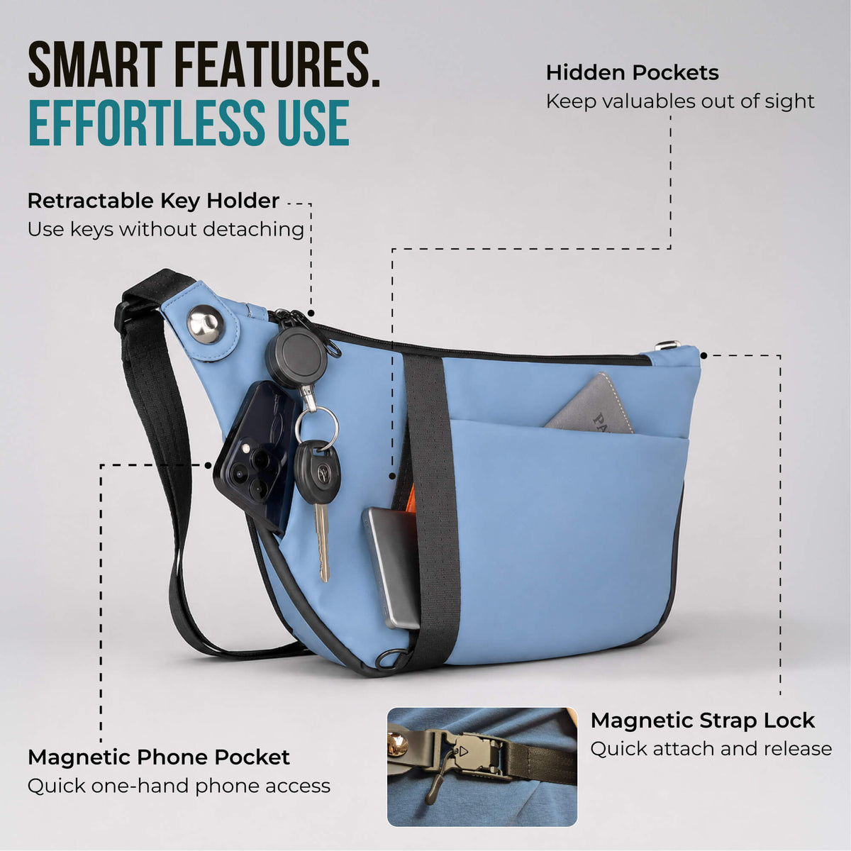 WoodenCrew™ Expandable Anti-Theft Bag