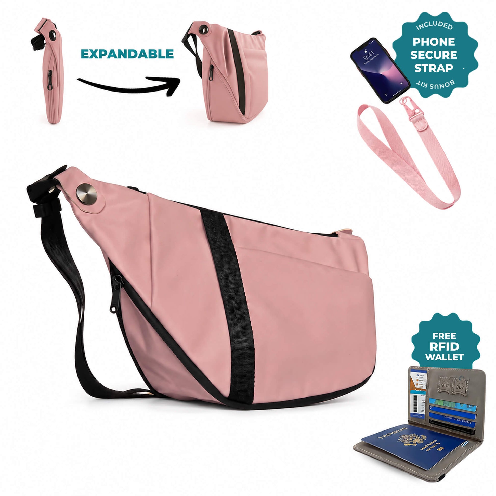 WoodenCrew™ Expandable Anti-Theft Bag Kit