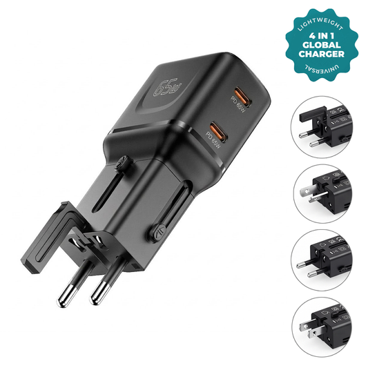 WoodenCrew™ Mini Global Travel Charger 65W