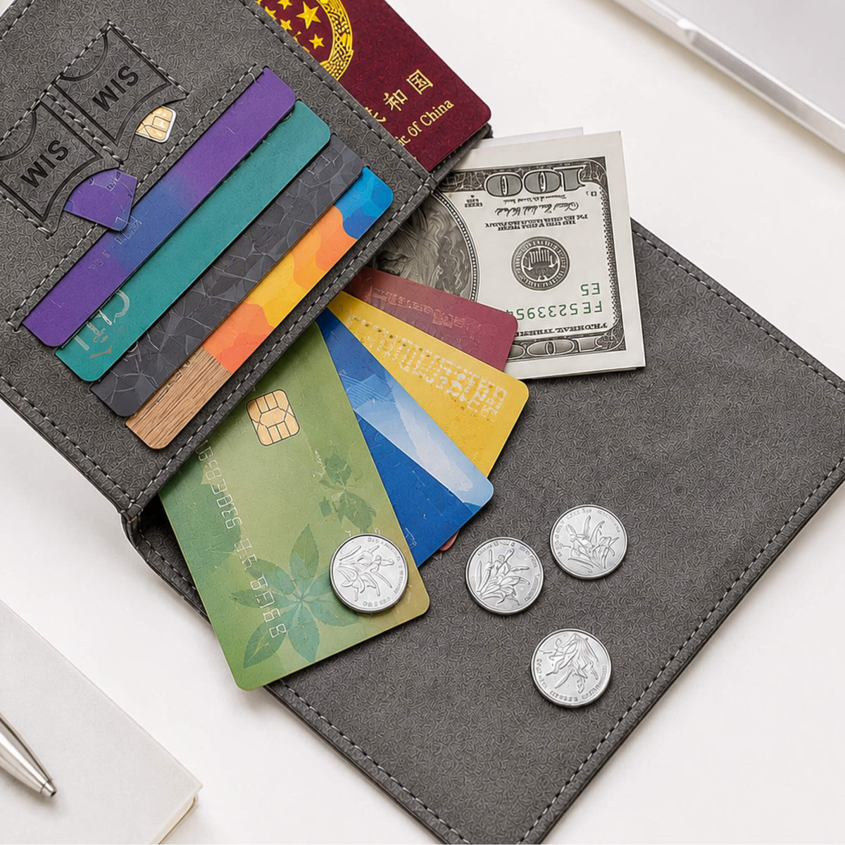 WoodenCrew™ RFID Anti-Scan Travel Wallet
