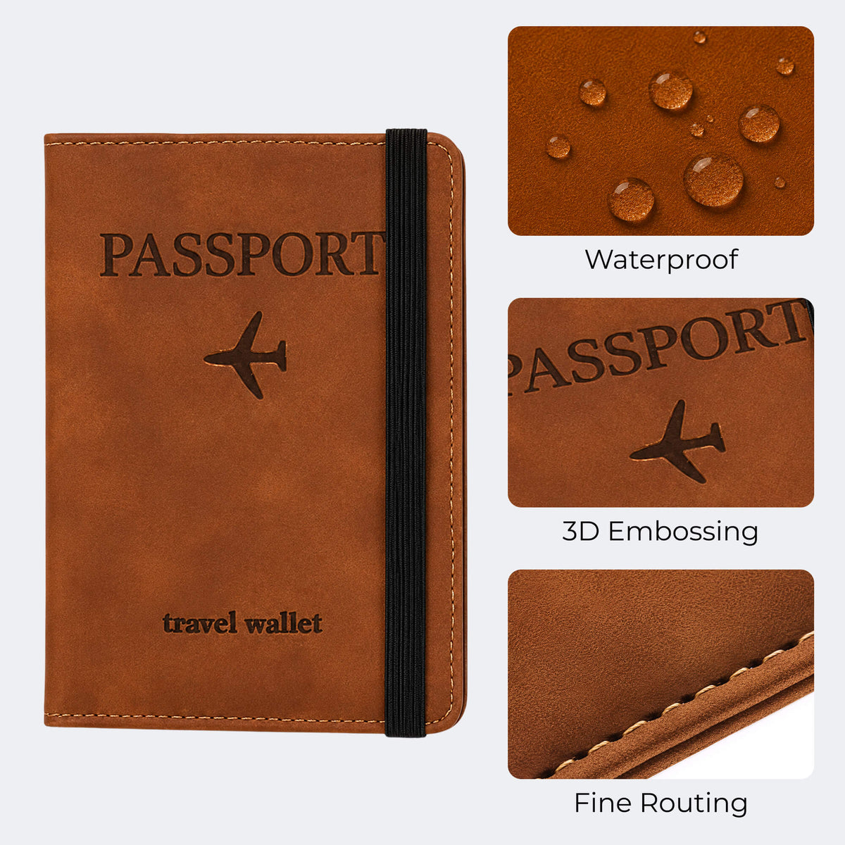 WoodenCrew™ RFID Anti-Scan Travel Wallet