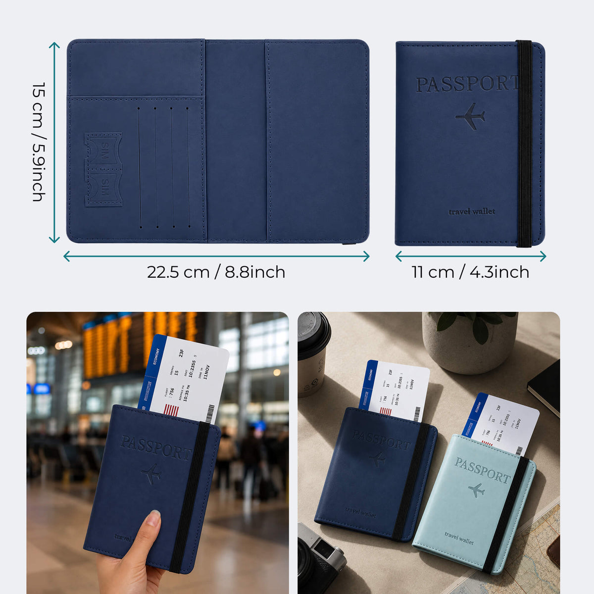 WoodenCrew™ RFID Anti-Scan Travel Wallet